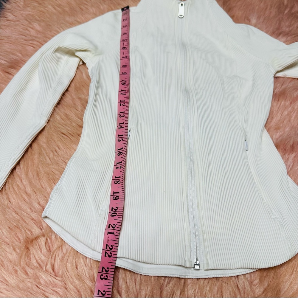 Athleta White Ribbed Jacket - Picture 14 of 16